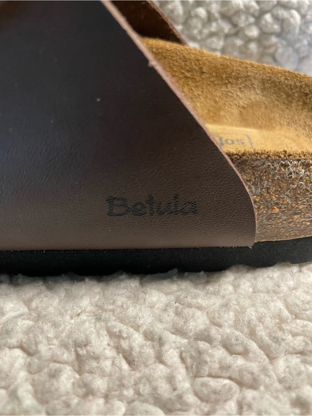 Betula Brown Triple-Buckle Cork Footbed Sandals - Picture 3 of 8